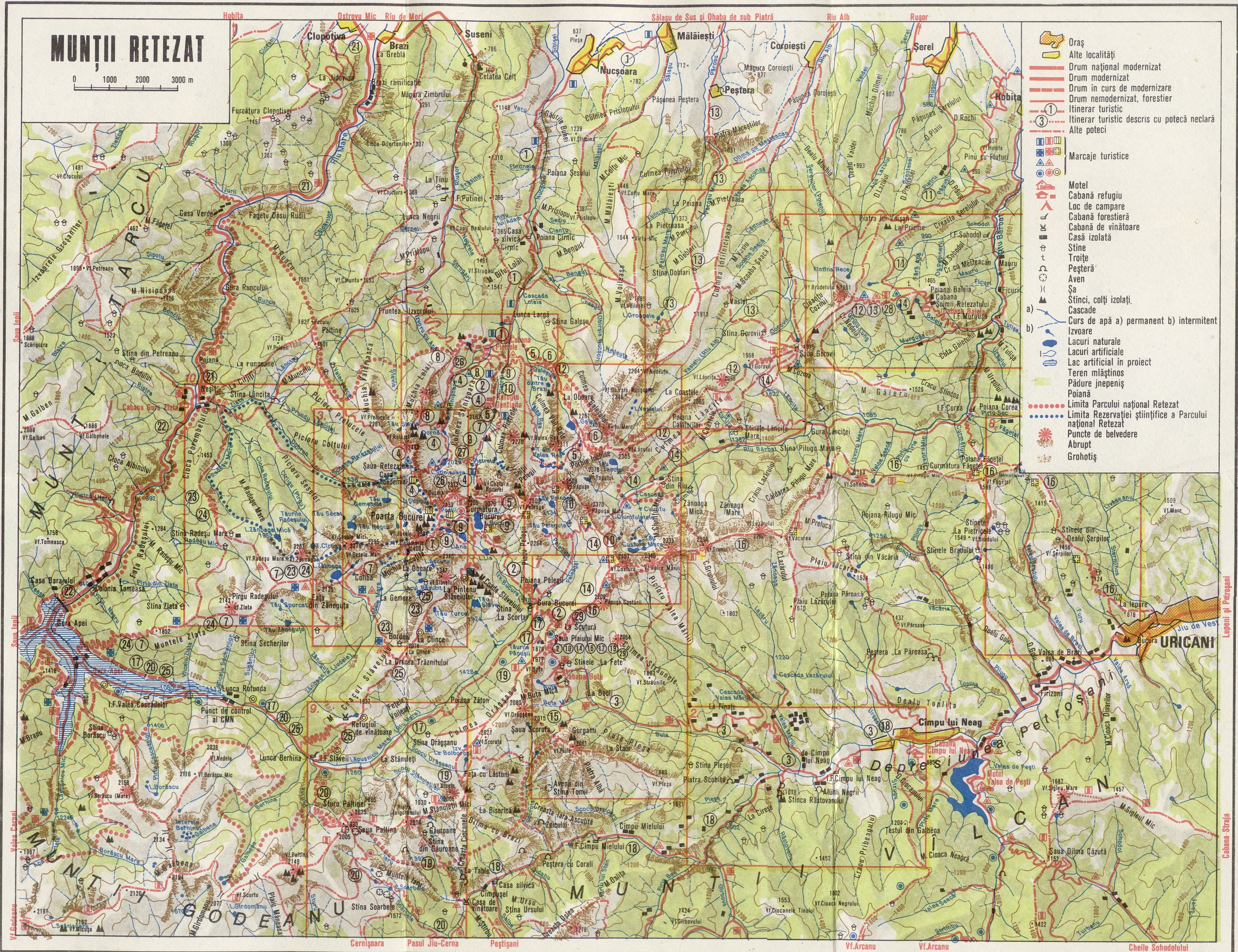 Harta Traseelor Montane In Munții Retezat Montaniarzi
